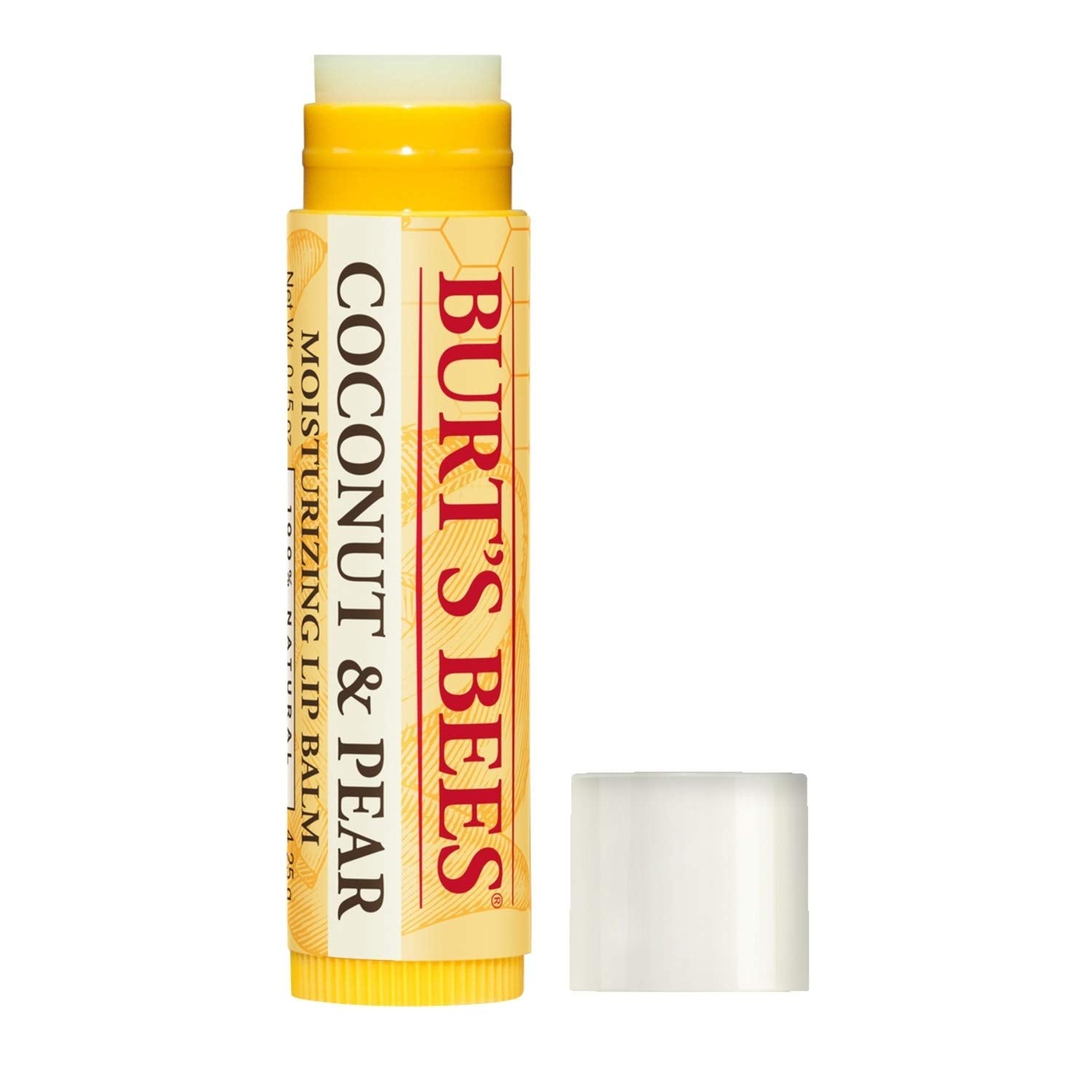 Burt's Bees Lip Balm, Pomegranate, Lip Moisturizer With Responsibly Sourced Beeswax, Tint-Free, Natural Conditioning Treatment, 1 Tube, 0.15 oz.