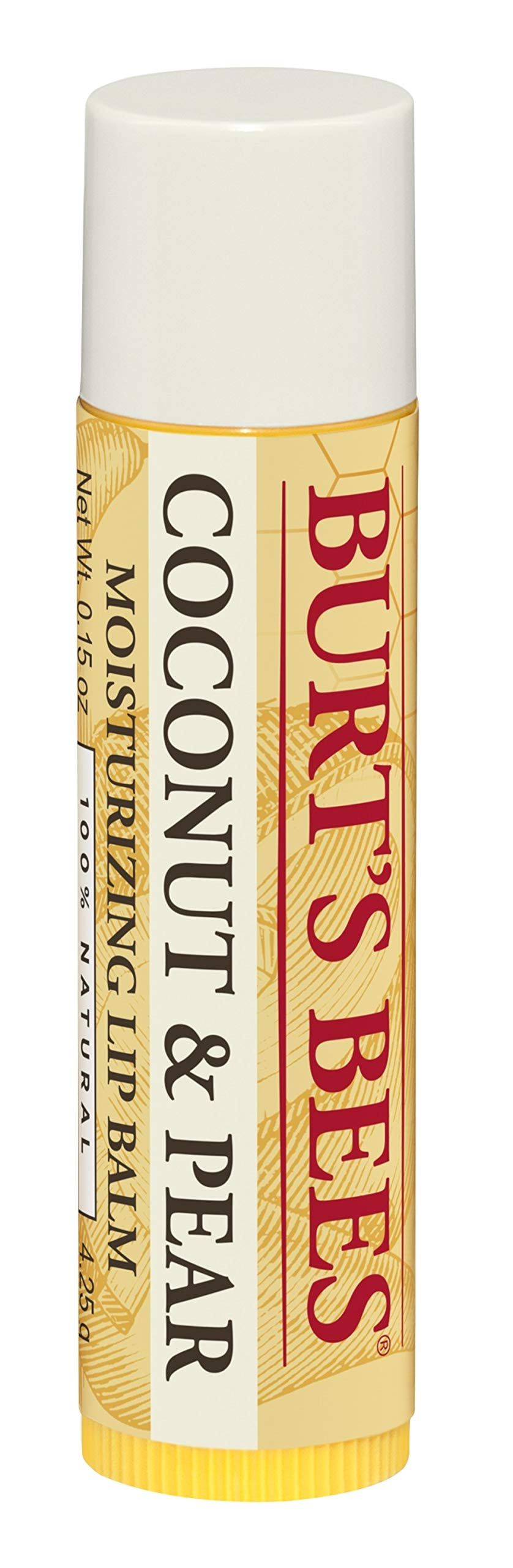 Burt's Bees Lip Balm, Pomegranate, Lip Moisturizer With Responsibly Sourced Beeswax, Tint-Free, Natural Conditioning Treatment, 1 Tube, 0.15 oz.