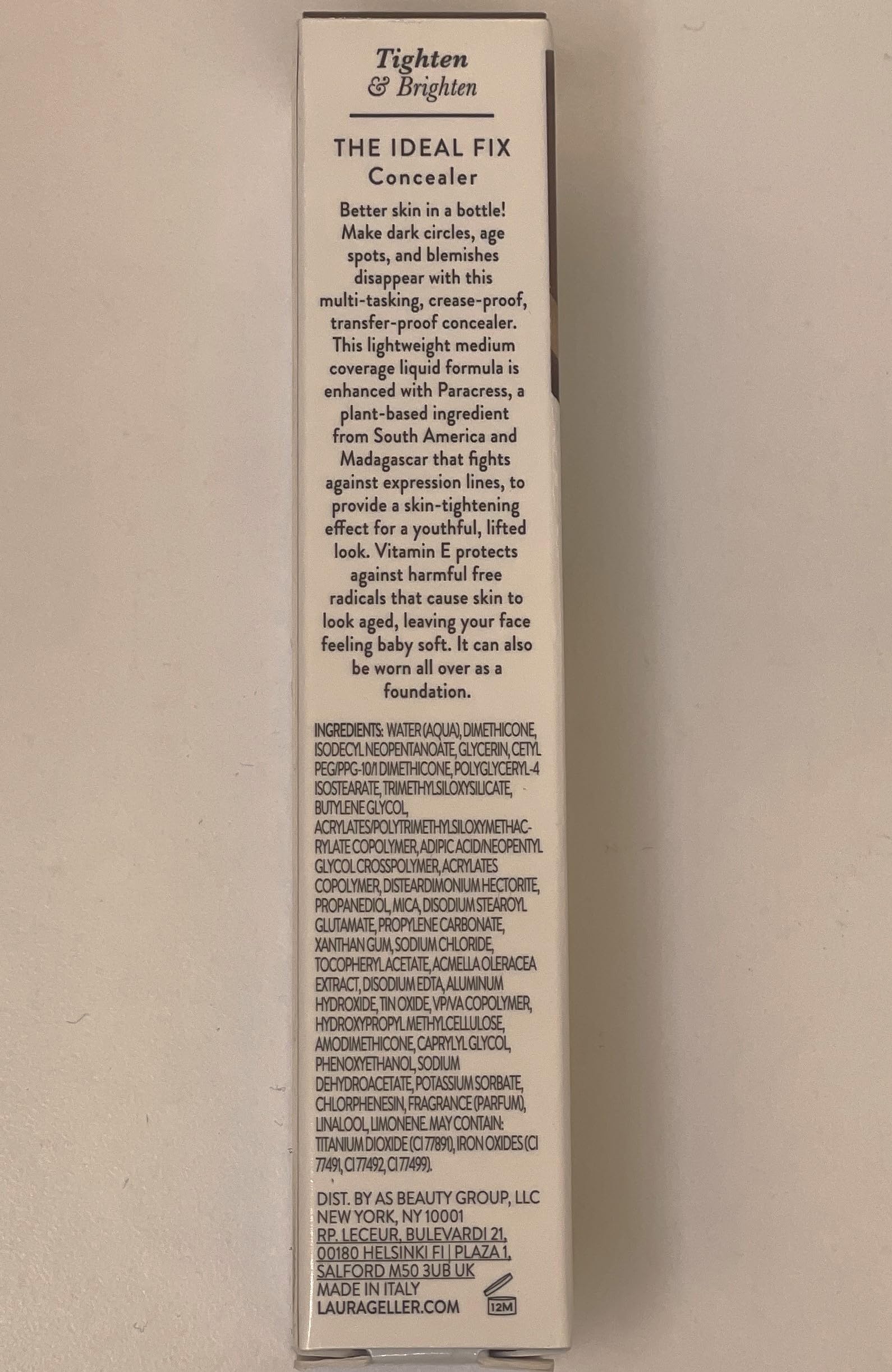 LAURA GELLER NEW YORK The Ideal Fix Concealer - Light - Buildable Medium to Full Coverage Liquid Concealer - Covers Under Eye Dark Circles & Blemishes - Long-Lasting