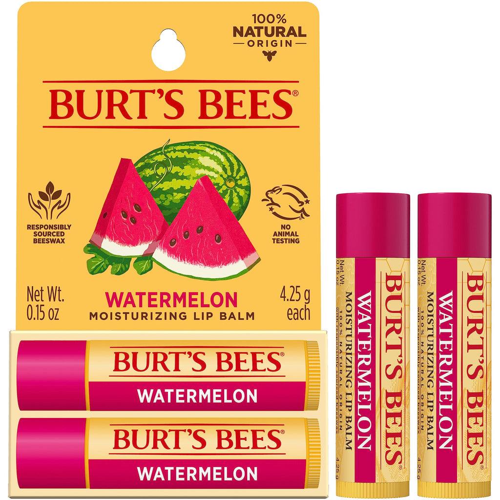 Burt's Bees Lip Balm, Pomegranate, Lip Moisturizer With Responsibly Sourced Beeswax, Tint-Free, Natural Conditioning Treatment, 1 Tube, 0.15 oz.